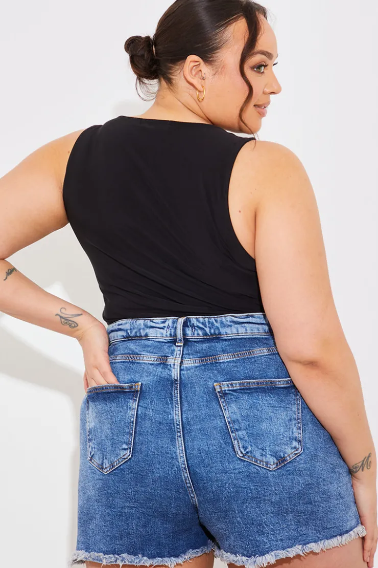 Fits Denim Short Blue