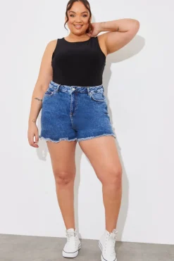 Fits Denim Short Blue