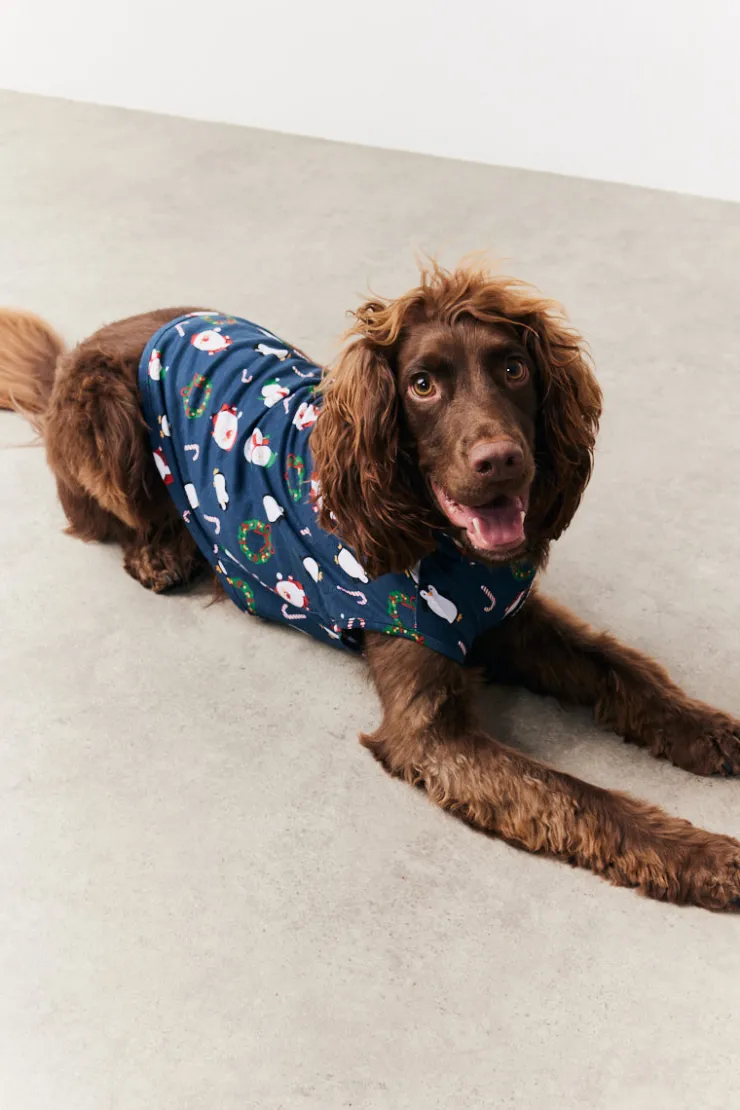 In the Style Dog Festive Print Pyjama Multi