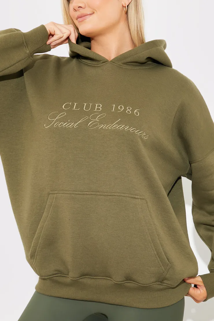 Outlet In The Style Embroidered Club 1986 Jersey Hoodie