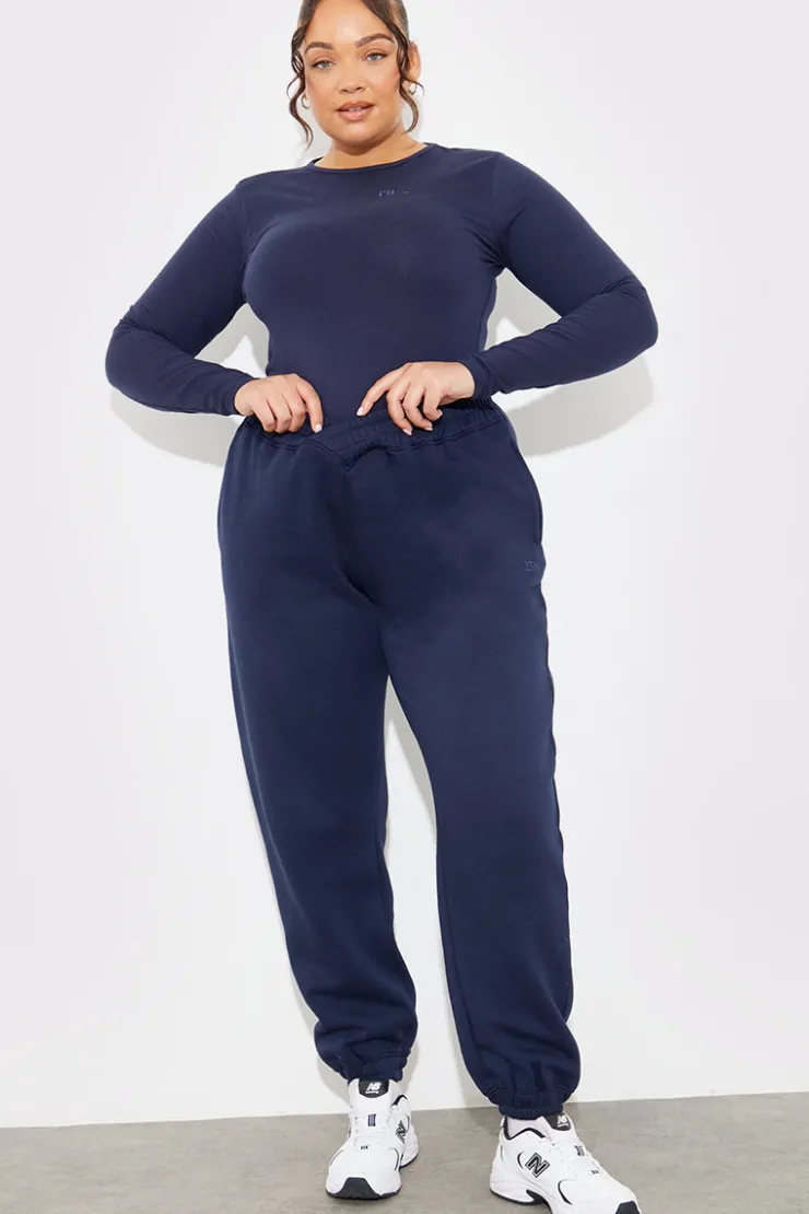 Online In The Style Embroidered Jersey Long Sleeve Crew Neck Top