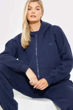 In the Style Embroidered Zip Up Jersey Jacket