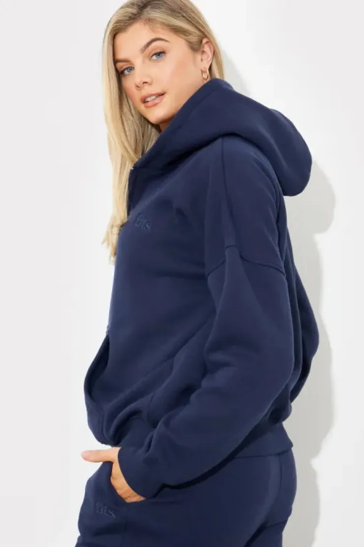 In the Style Embroidered Zip Up Jersey Jacket