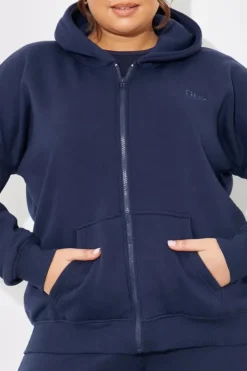 In the Style Embroidered Zip Up Jersey Jacket