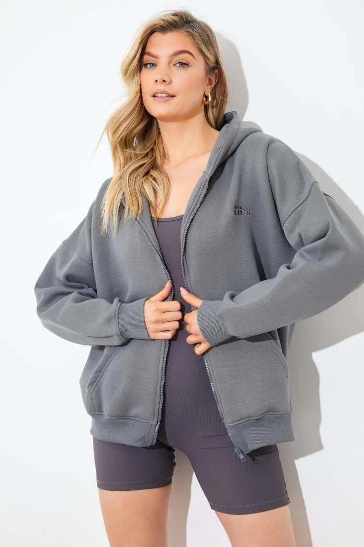 Sale In the Style FITS EMBROIDED ZIP UP JERSEY JACKET