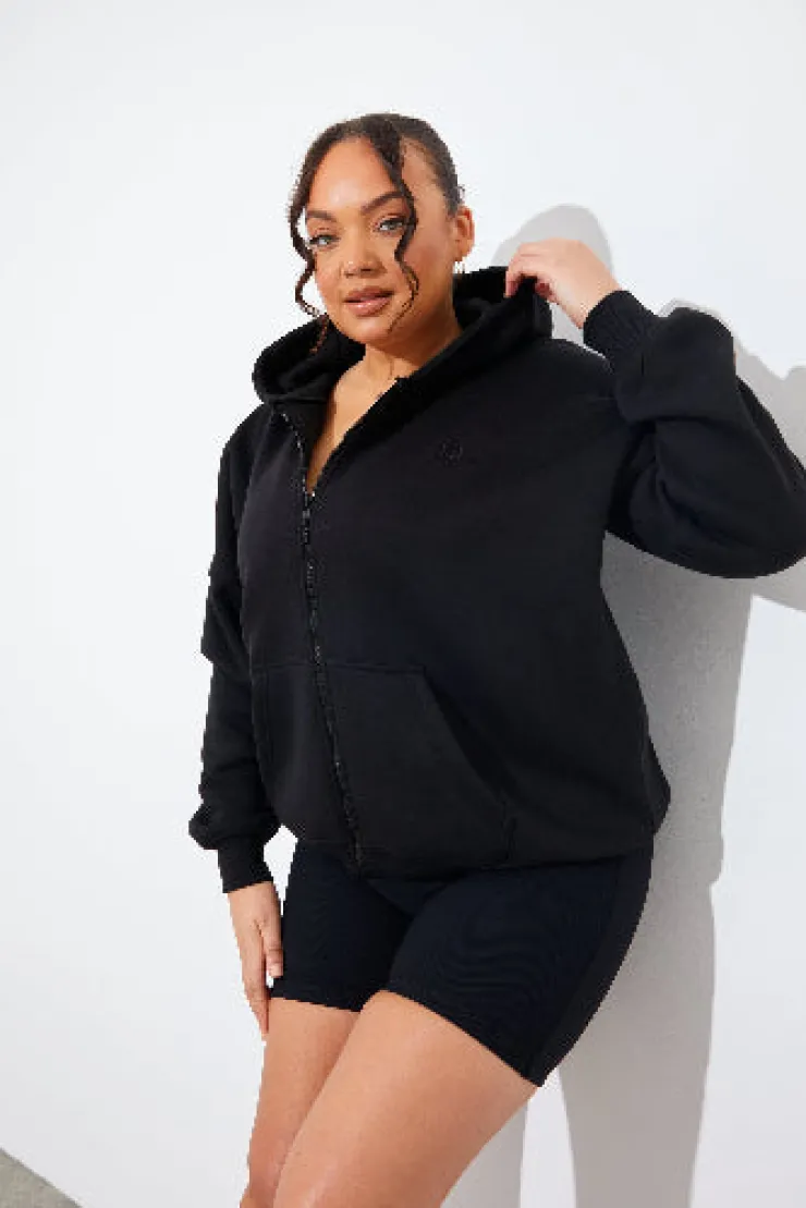 Sale In the Style FITS EMBROIDED ZIP UP JERSEY JACKET