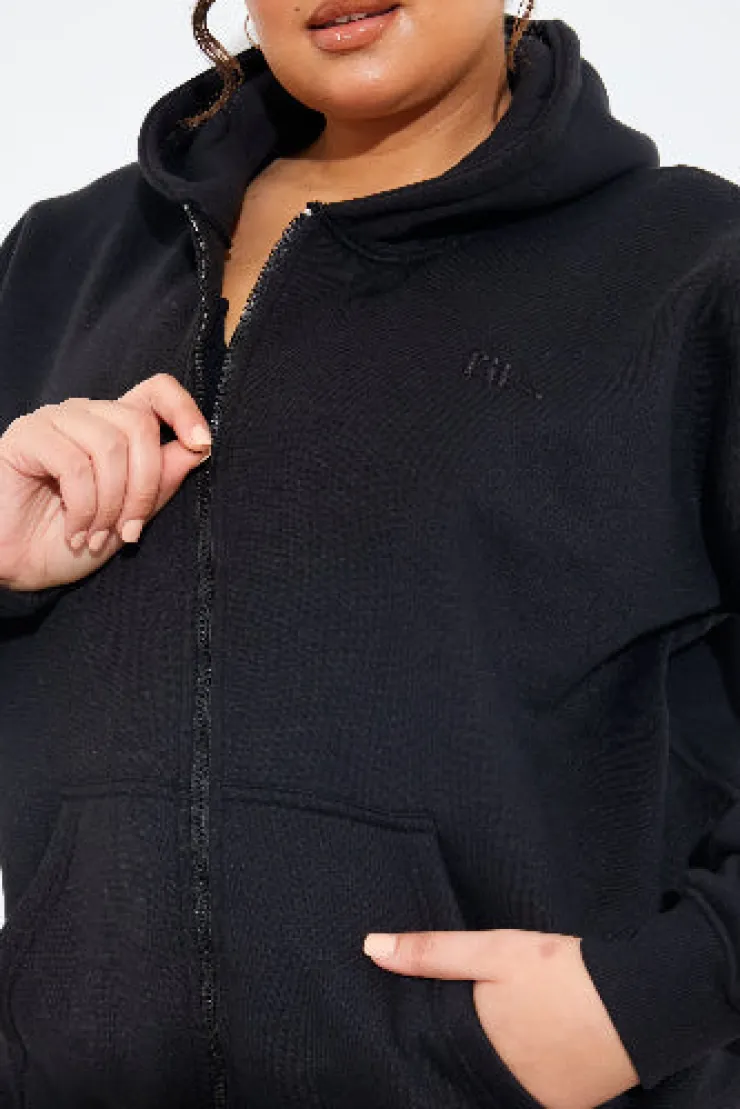 Sale In the Style FITS EMBROIDED ZIP UP JERSEY JACKET