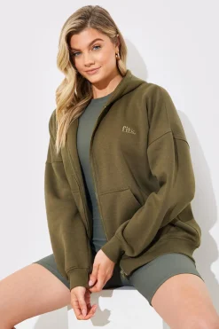Sale In the Style FITS EMBROIDED ZIP UP JERSEY JACKET