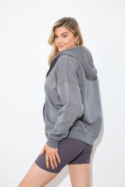 Sale In the Style FITS EMBROIDED ZIP UP JERSEY JACKET