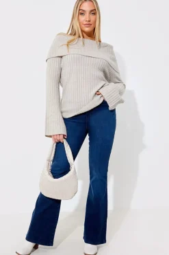 Online In The Style Flared Jeans Indigo