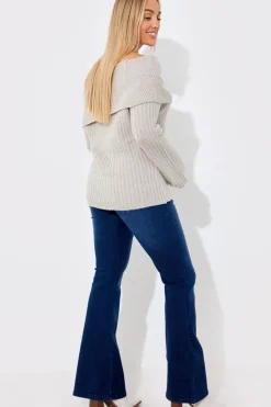 Online In The Style Flared Jeans Indigo