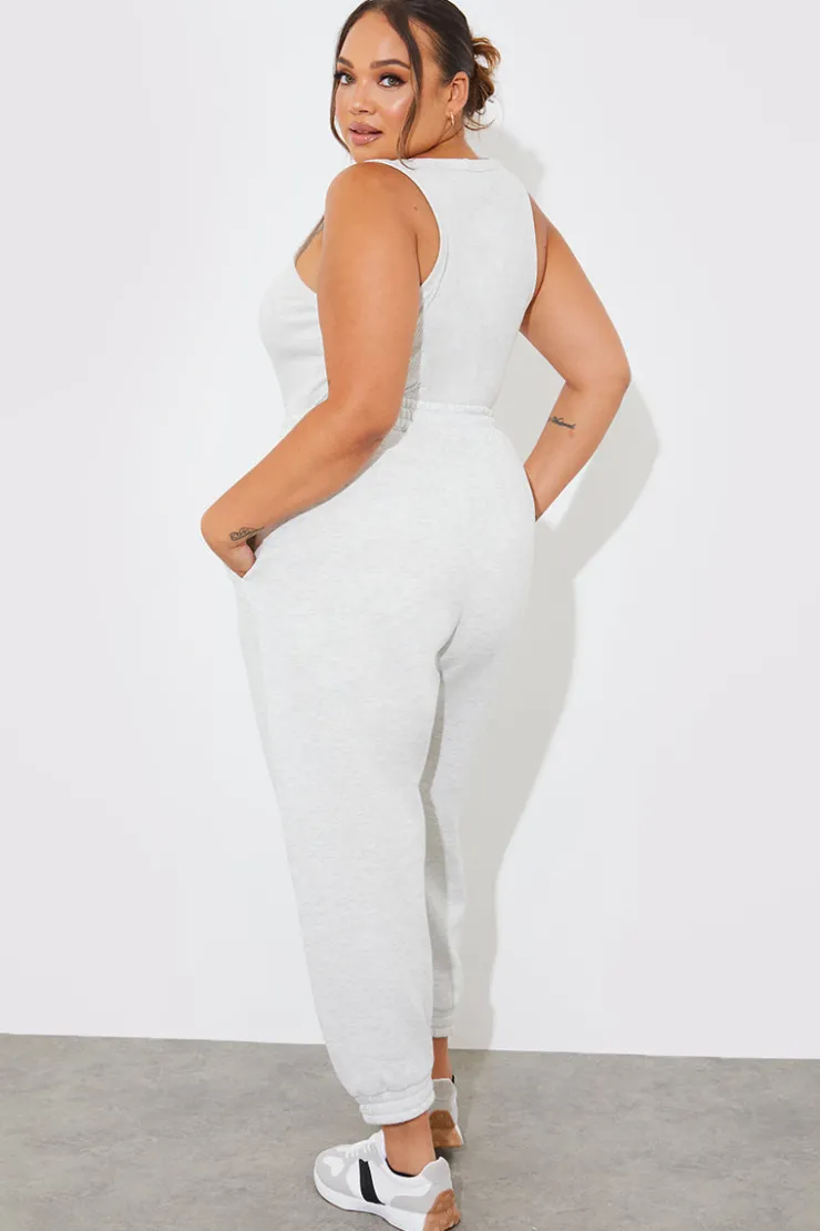 New Fits Fleeceback Cuff Oversized Joggers Grey