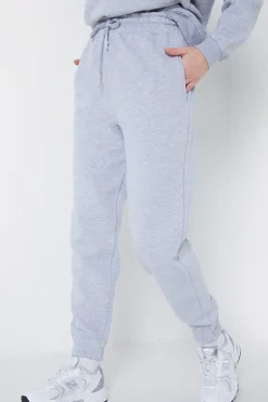 Sale In The Style Fleeceback Cuff Oversized Jogger Grey