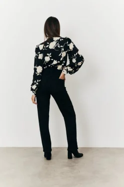 Hot In The Style Floral Wrap Bodysuit Print