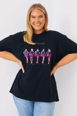 Clearance In The Style Girls Aloud Tour T-Shirt Black
