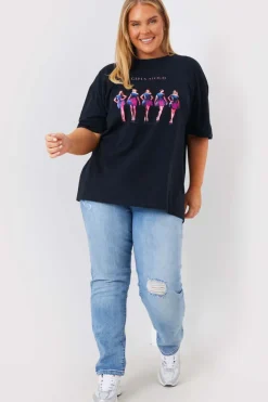 Clearance In The Style Girls Aloud Tour T-Shirt Black