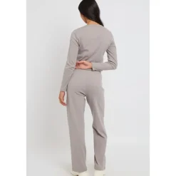 Outlet Urban Bliss Grey Long Sleeved Button Front Top