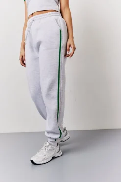 Best Fits Marl Side Stripe Cuffed Co-Ord Jogger Grey