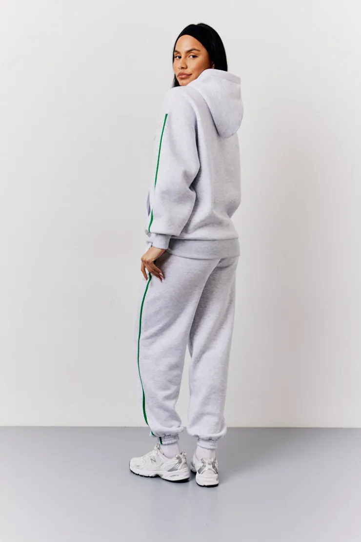 Sale Fits Marl Sport Bubble Print Co-Ord Hoodie Grey