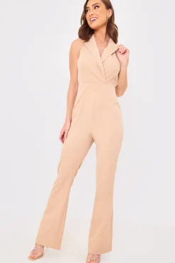 New Court By A Feather Halterneck Tailored Jumpsuit Black