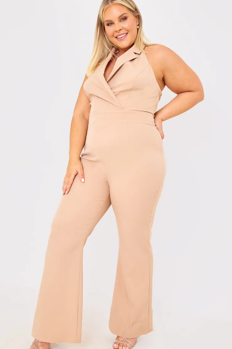 New Court By A Feather Halterneck Tailored Jumpsuit Black