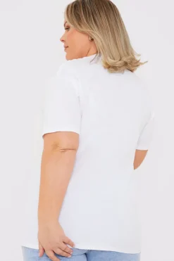 In the Style Happy Mum Happy Baby Slogan Tee White