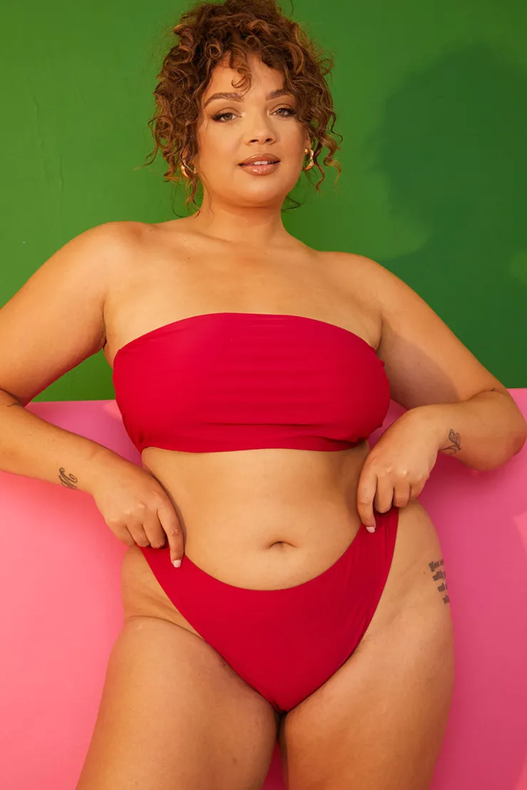 Best In the Style High Leg Bikini Brief Pink