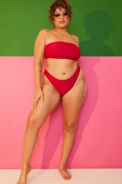 Best In the Style High Leg Bikini Brief Pink