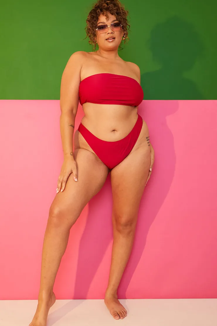 Best In the Style High Leg Bikini Brief Pink