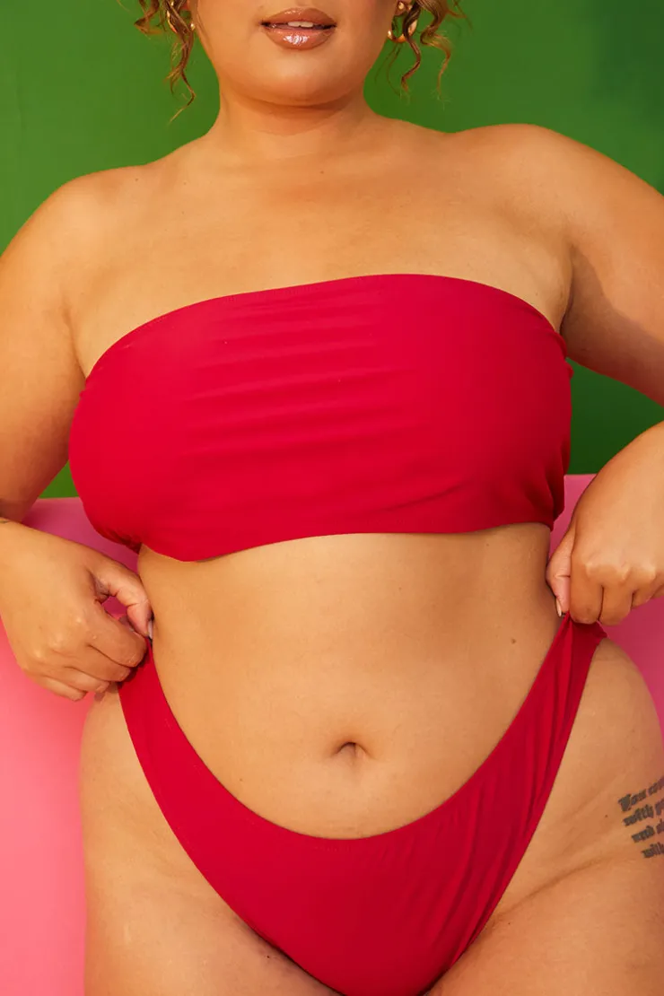 Best In the Style High Leg Bikini Brief Pink