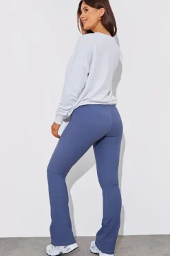 Outlet Fits High Waist Kick Flare Rib Trouser