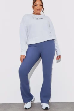Outlet Fits High Waist Kick Flare Rib Trouser