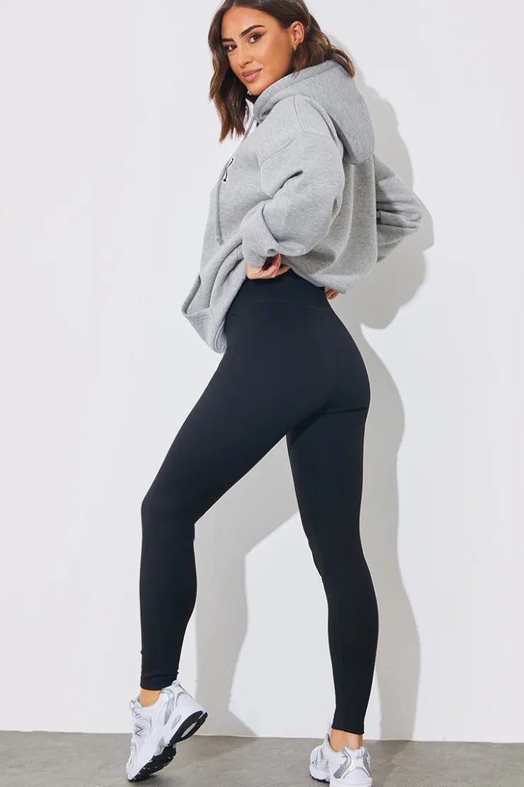 Best Fits High Waisted Fleece Lined Legging Black