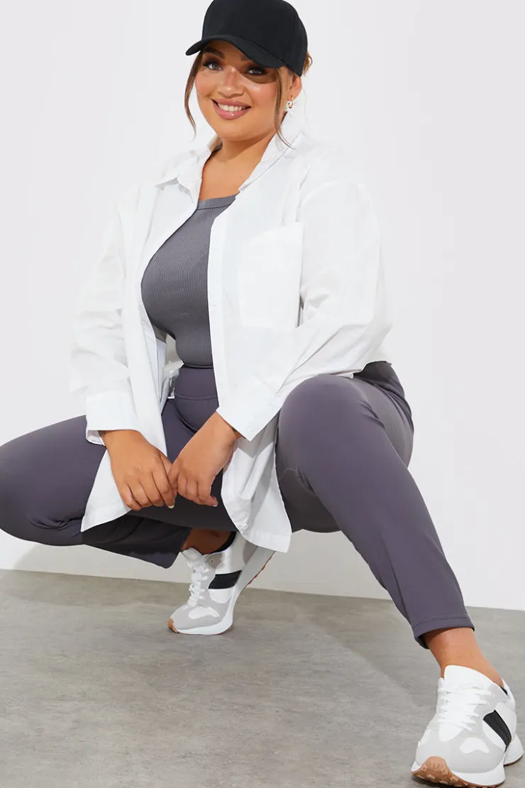 Hot Fits High Waisted Sculpt and Control Ribbed Leggings