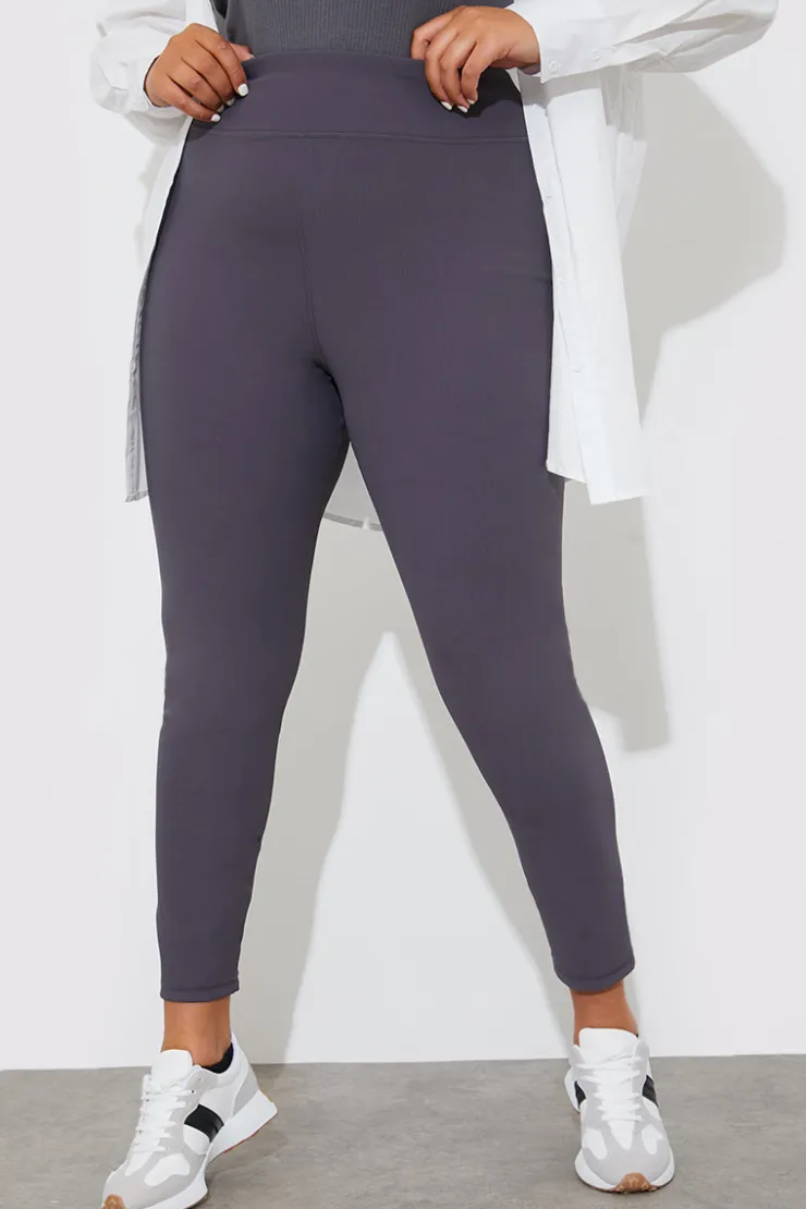 Hot Fits High Waisted Sculpt and Control Ribbed Leggings