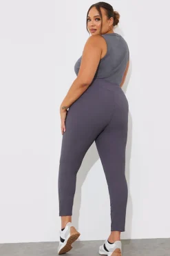 Hot Fits High Waisted Sculpt and Control Ribbed Leggings