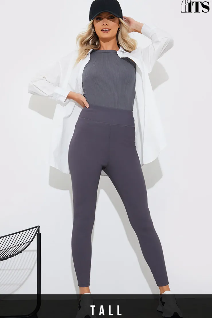 Hot Fits High Waisted Sculpt and Control Ribbed Leggings