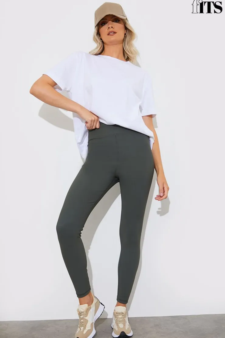 Hot Fits High Waisted Sculpt and Control Ribbed Leggings