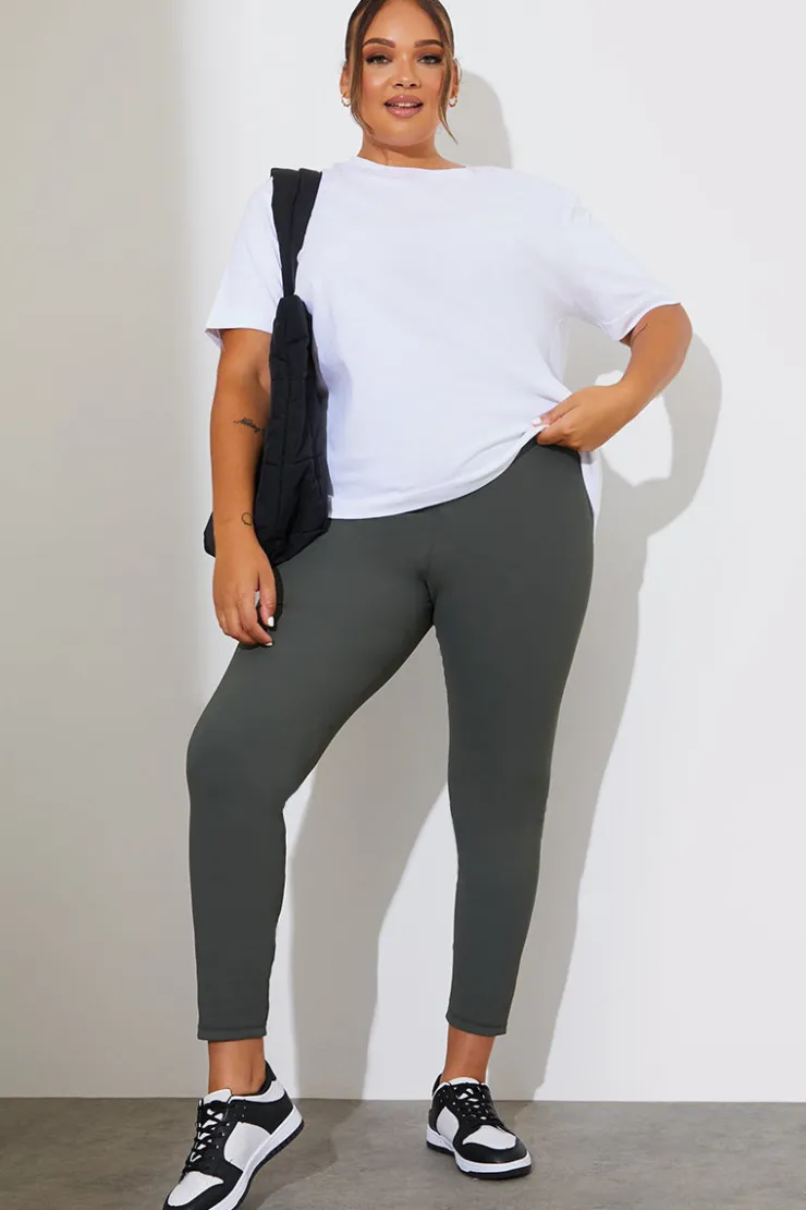 Hot Fits High Waisted Sculpt and Control Ribbed Leggings