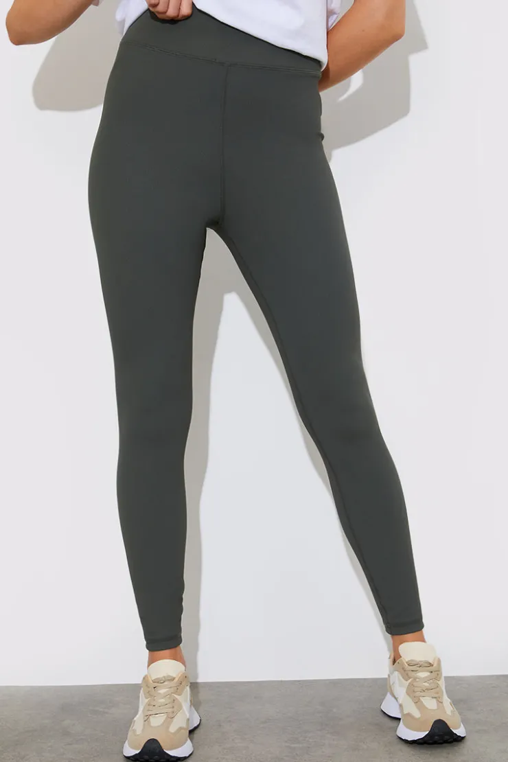 Hot Fits High Waisted Sculpt and Control Ribbed Leggings