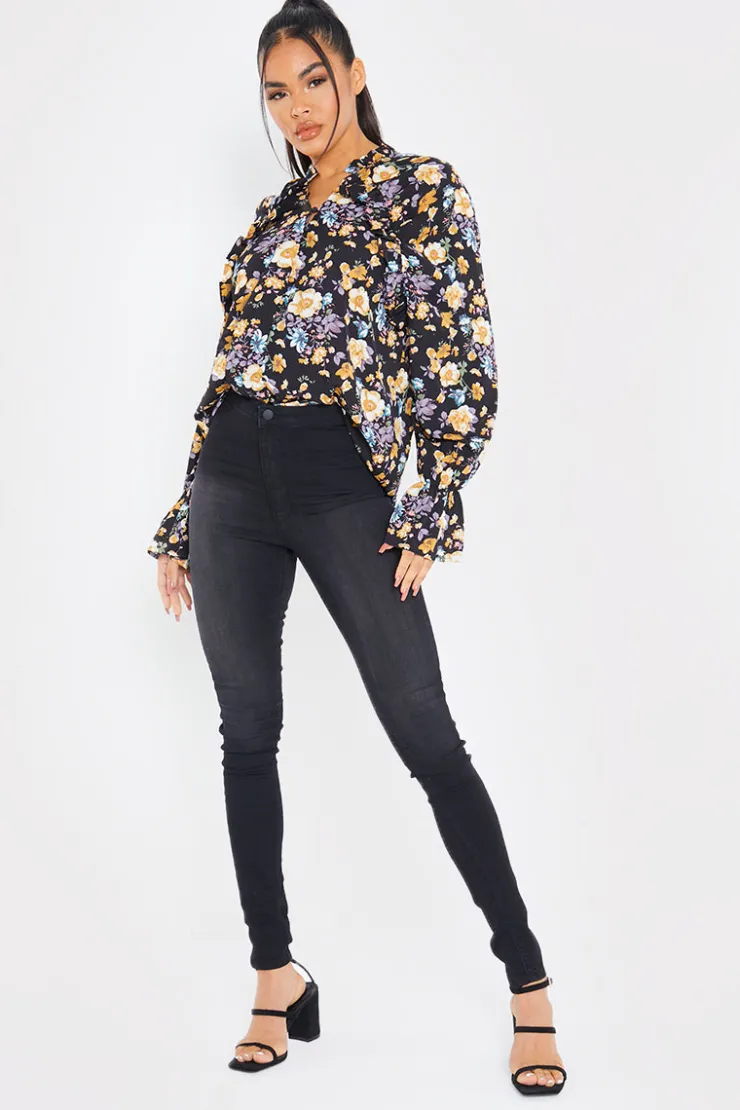 New In the Style High Waisted Stretch Jegging Jeans