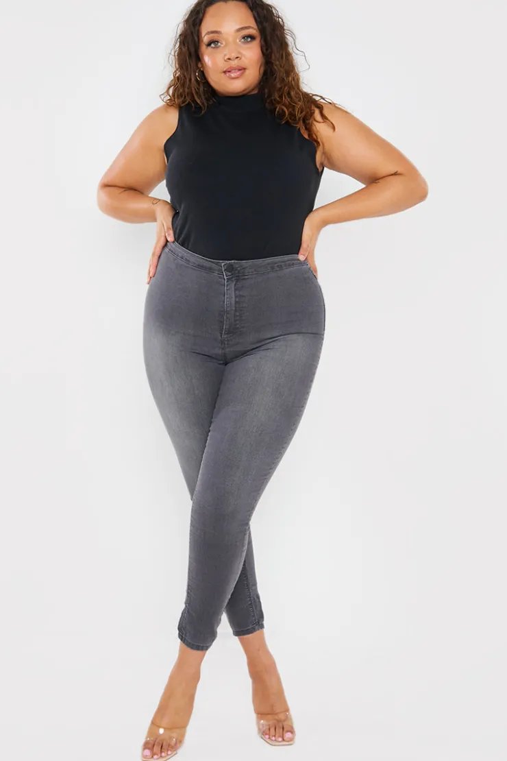 New In the Style High Waisted Stretch Jegging Jeans