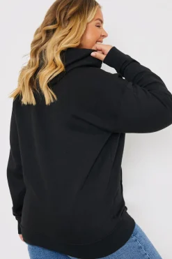 Clearance In The Style I am a Woman. What's your superpower?' Slogan Hoodie Black