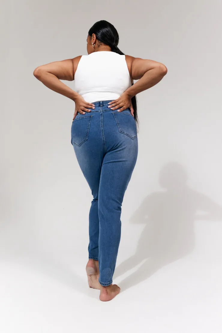Online In The Style Isobelle Skinny Jean Midblue