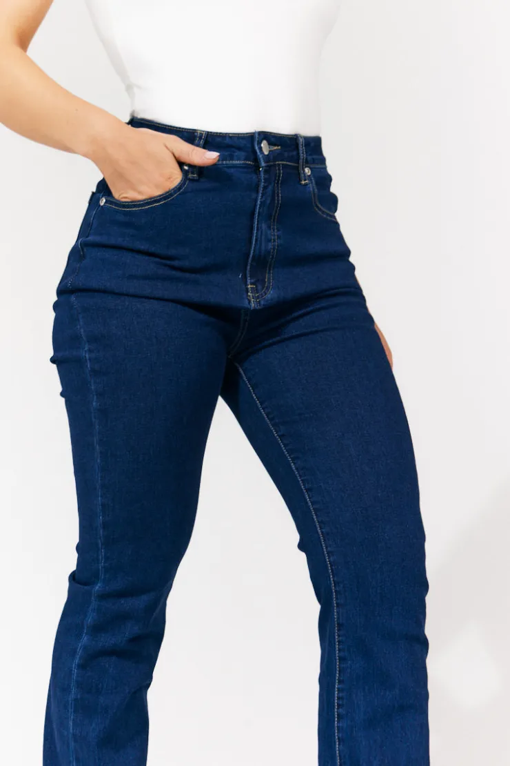 Clearance In The Style Ivy Kickflare Jeans Indigo