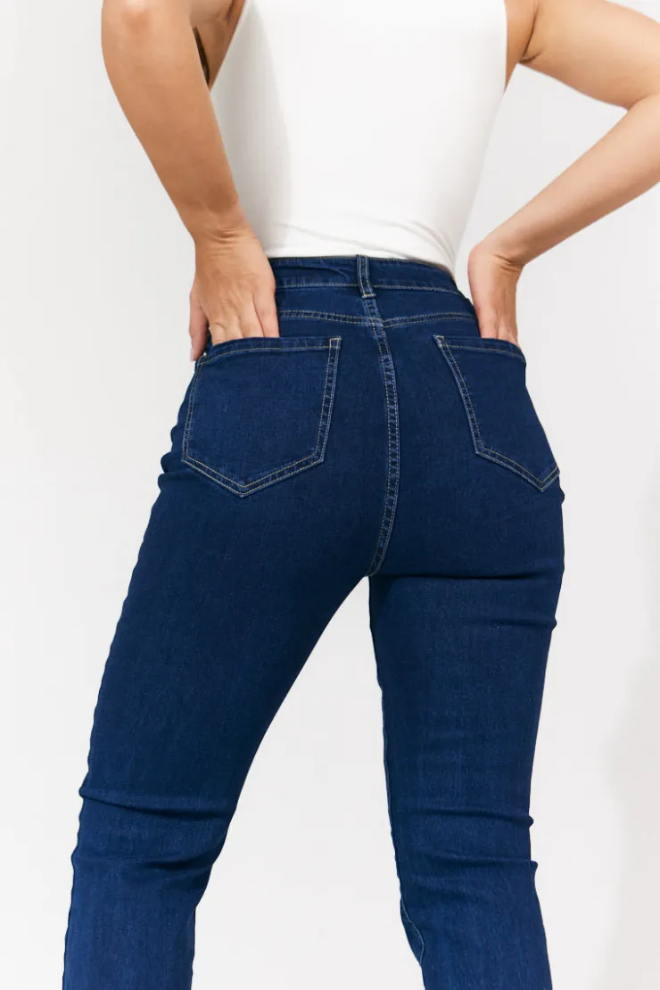 Clearance In The Style Ivy Kickflare Jeans Indigo