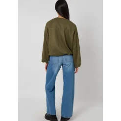 Clearance Urban Bliss Khaki Suede Bubble Hem Jacket