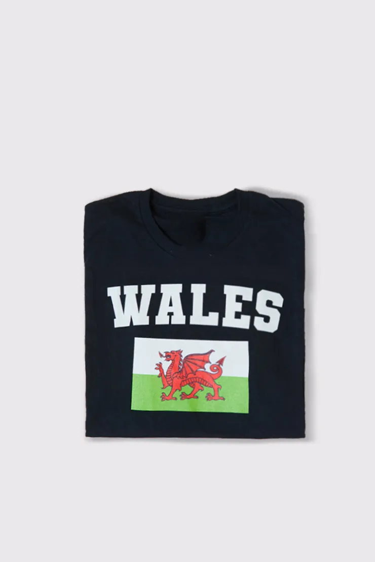 Clearance In The Style Kids Welsh Flag T-Shirt White