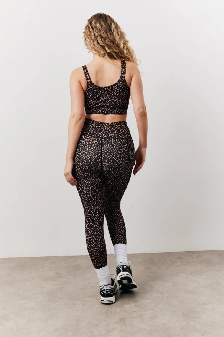 Best In The Style Leopard Print High Waisted Co-Ord Leggings Multi