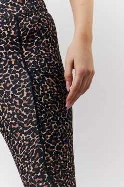 Best In The Style Leopard Print High Waisted Co-Ord Leggings Multi